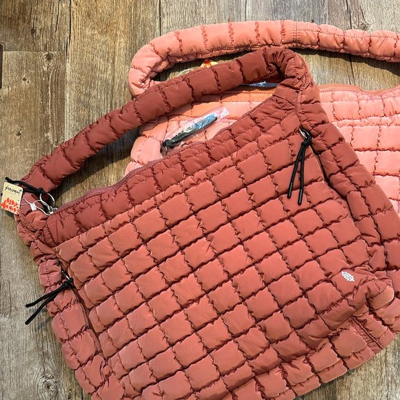 Free People FP Movement Quilted Carryall - Dusty Rose - Picture 4 of 12